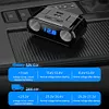 Car Cigarette Lighter Socket PD 22W Car Charger Adapter 2 Socket Digital Display