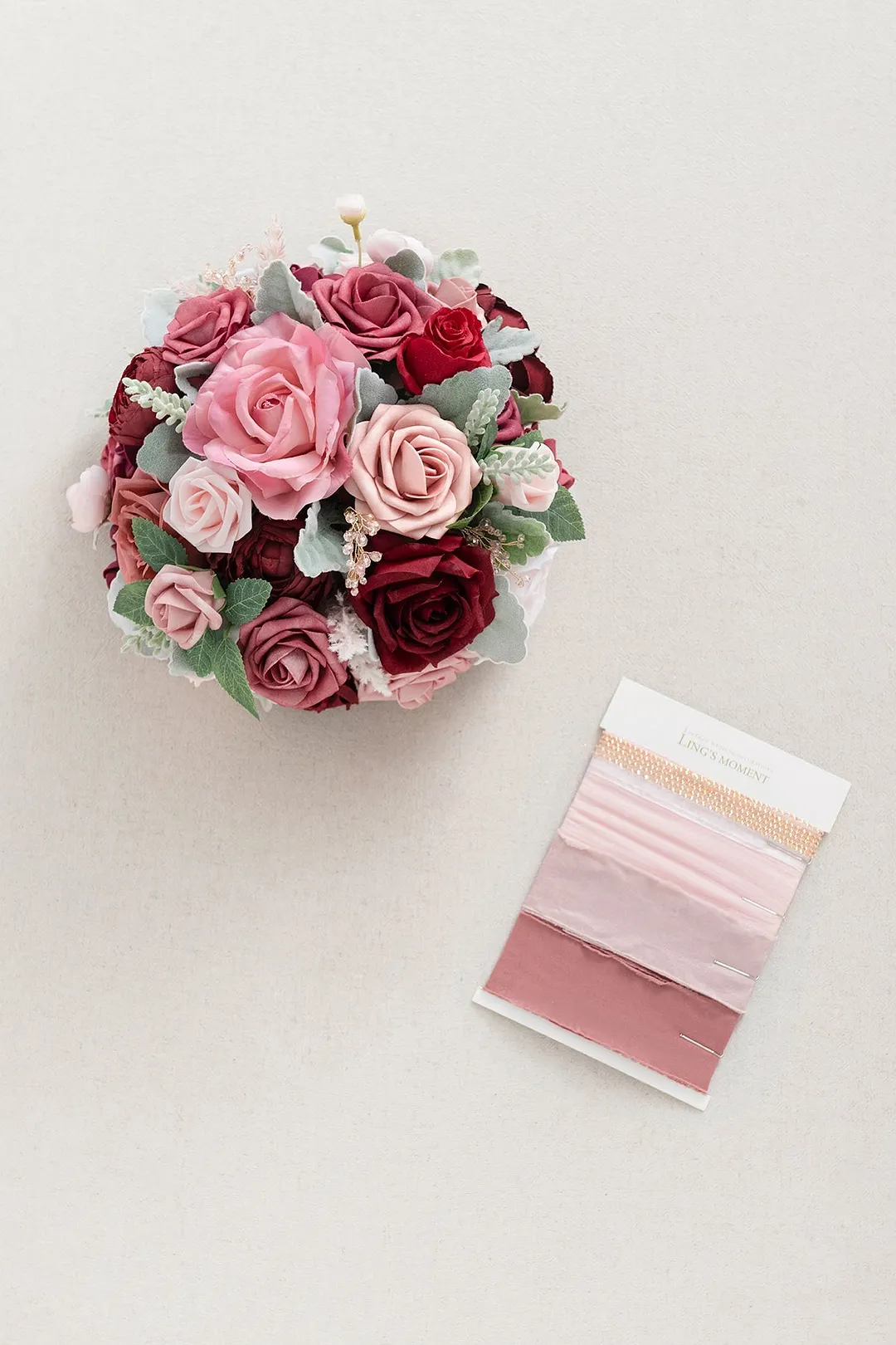 Standard Round Bridal Bouquet in Loving Cinnamon Rose