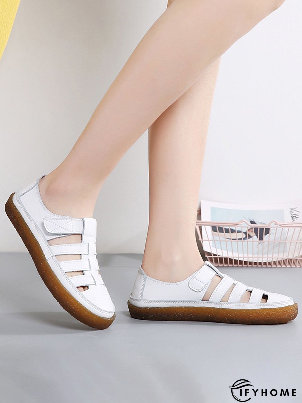 Lightweight Hollow Breathable Retro Soft Soled Shoes | IFYHOME