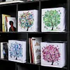 5D Diamond Painting Folding Storage Basket Box Embroidery Cross-stitch Picture Art Craft For Home Closet Cabinet Bedroom Toy Sundry Organizer (Season Tree)