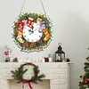 DIY Christmas Acrylic Diamond Painting Clock Pendant Hanging Kit