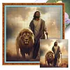Jesus Lion-11CT Stamped Cross Stitch 40*40cm