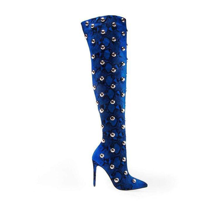 GOOSHOE Women Over The Knee Boots Thin High Heel Long Boots Tall Shoes Lady Long Boots Heels