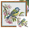 (Multi-Style) Flower Bird Owl - 18CT Stamped Cross Stitch 20*20cm/7.87*7.87in