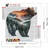 Forest Bear-Full Round Diamond Painting