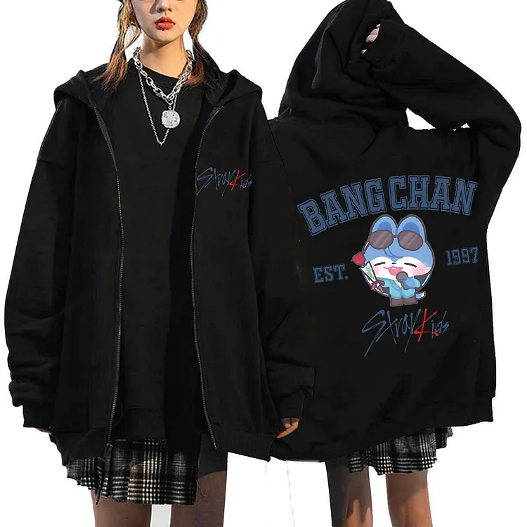 Stray Kids Skzoo Zip-Up Hoodie