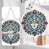 Acrylic Special Shaped Wolf 5D Diamond Painting Hanging Clock Art Craft