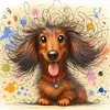 (US Local)Paint By Numbers Kit On Canvas DIY Oil Art Dachshund Picture Home Decor40x40cm