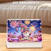 Diamond Painting Fireworks Goblin 2027 Paper Calendar Monthly Flip Tabletop Calendar Kit
