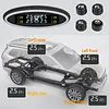 Tire Pressure Monitoring System with 4 Sensors Wireless TPMS for Car SUV Sedan