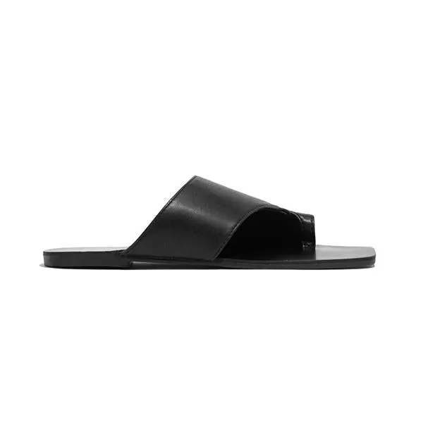 Mint Strap Detailing Slip On Sandals