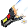 P7900 Super Bright Flashlight Portable USB Waterproof Hiking Searchlight
