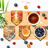6Pcs/set Diamond Painting Wooden Forest Coaster Cup Cushion With Holder