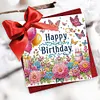 6Pcs Birthday Wishes Diamond Painting Greeting Card for Adults Beginners