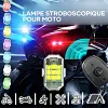 Lumi&egrave;re stroboscopique &agrave; t&eacute;l&eacute;commande Anti-Collision LED sans fil
