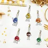 6pcs/set DIY Diamond Painting Chocolate Bean Keychains Kit