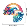 (US Local)Wave Dolphin  Diamond Painting Door Corner Sign DIY Door Frame Decor