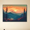 Diamond Painting-DIY Full Round Drill Mountain