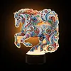 Gorgeous Animal Diamond Painting Night Light 5D DIY Diamond Painting Lamp (Horse)