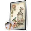 Bird Peony Cage-Paint by Numbers Acrylic Painting 40*60CM(Poster style）