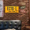 ECTO1 - Enseigne M&eacute;tallique de permis de voiture(30*15cm)