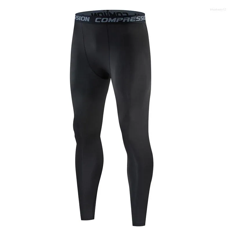Men's Pants Mens Compression Casual Trousers Gyms Joggers Exercise Tight Leggings High Stretch Ice Silk Quick-drying
