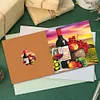 (US Local)8pcs/set DIY Diamond Painting Greeting Cards with Envelopes Mosaic Postcards Kits