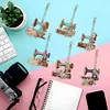 6pcs DIY Diamond Special Shaped Sewing Machine Keychain Kits