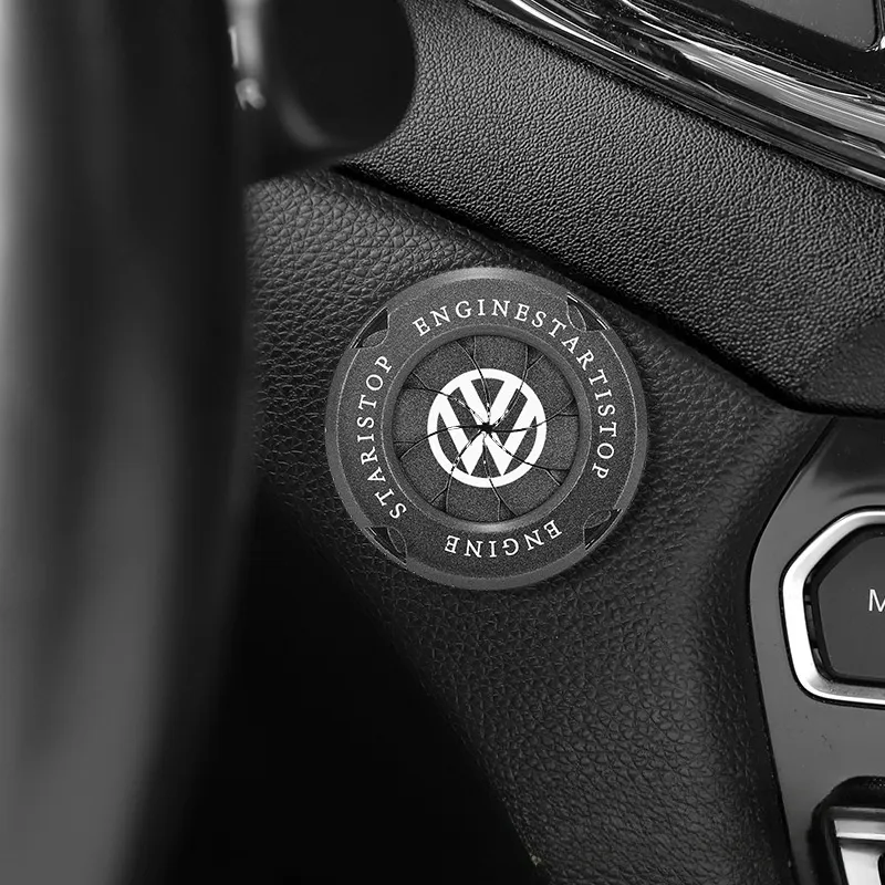Car mechanical style one-click start car LOGO protective cover