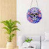 Diamond Painting Stained Glass Skull Pendant