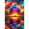 Diamond Painting-DIY Full Round Drill Colorful Abstract Tree(40*60CM)