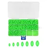 900pcs Luminous Fishing Beads Oval Plastic Glow Fishing Beads Fishing Line Beads