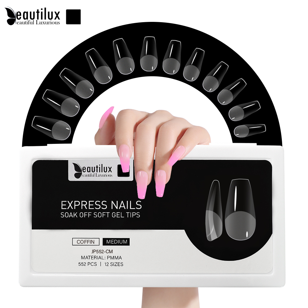 CAPSULE NAILS 552pcs|COFFIN|MEDIUM