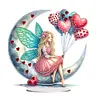 Acrylic Special Shape Flower Hourglass Table Top Diamond Painting Ornament Kits