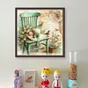 Chair Flower Hat-11CT Stamped Cross Stitch 40*40cm/15.75*15.75in