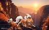 1/20 Scale World Zukan Evolution of Dusk Form Lycanroc Set & Drowzee Set & Orthworm - Pokemon Resin Statue - Wonder Studio