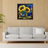 Sunflower Glass Painting-Paint by Numbers Acrylic Painting 40*40CM