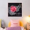 Flower - 9CT Full Beaded Cross Stitch Kit(35x35cm)