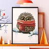 Owl-14CT Stamped Cross Stitch Kit(22*19cm)