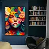 Woman Covering Face With Flowers - 11CT Stamped Cross Stitch 40*60cm/15.75*23.62in