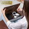 Wood Laptop Tray - Lap Tray with Cushion, Laptop Table for Sofa, Lap Desk for Laptop