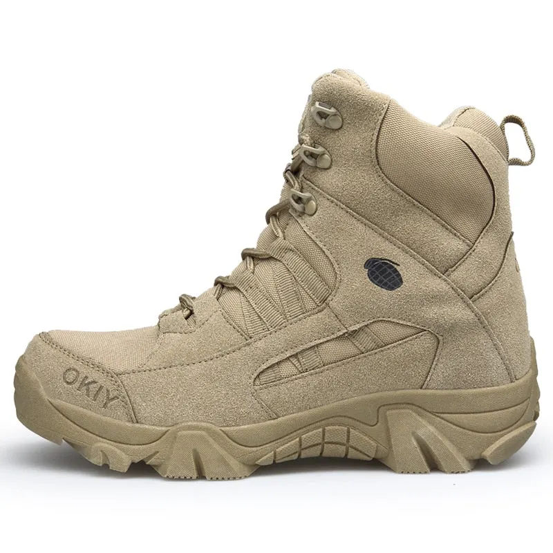 Men's Military Boot Combat Motocycle Boots Mens Ankle Boot Tactical Big Size 39-46 Army Boot Male Shoes Work Safety Shoes