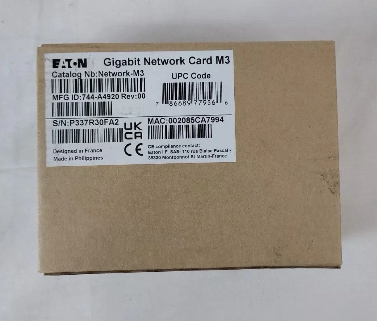 M3 Card Brand New Eaton Gigabit Network-M3 Card