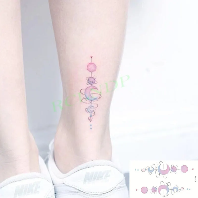 Waterproof Temporary Tattoo Sticker Cute Colorful Cartoon Bear Flash Tatoo Fake Tatto Body Art for Woman Men