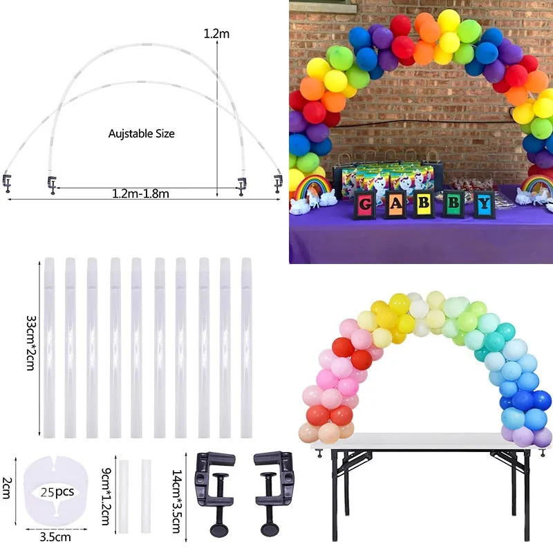 Balloon Arch Stand Frame Base Birthday Balloons Holder Column Balloon Chain for Wedding Birthday Party Decoration Baby Shower