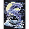 Dolphin - 9CT Partial Beaded Cross Stitch Kit(20x28cm)