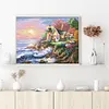 Seaside Garden Lake - 9CT Full Beaded Cross Stitch Kit(55x43cm)