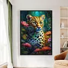 Leopard-11CT Stamped Cross Stitch 40*60cm/15.75*23.62in (Big Size)