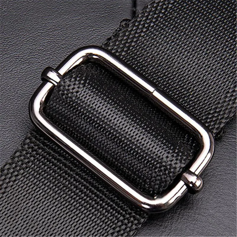 Irregular Shape Leather Zipper Daily Chest Bag Crossbody Packs