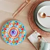 6Pcs/set Diamond Painting Mandala Water Proof Coaster Cup Cushion